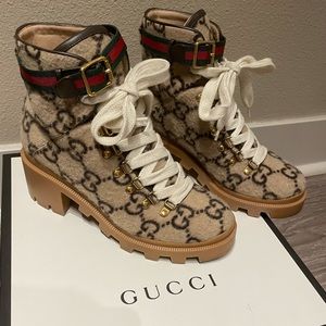 Wool Gucci GG boots